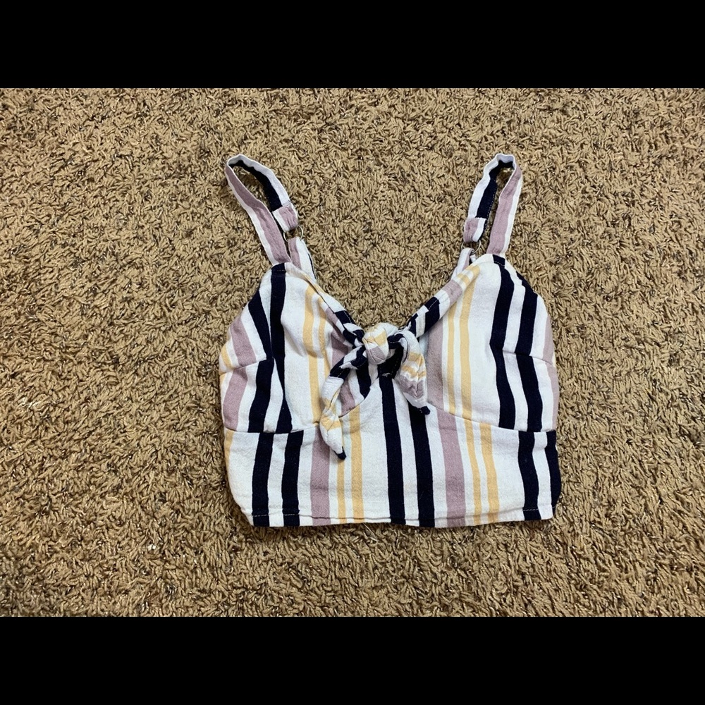 Striped crop top